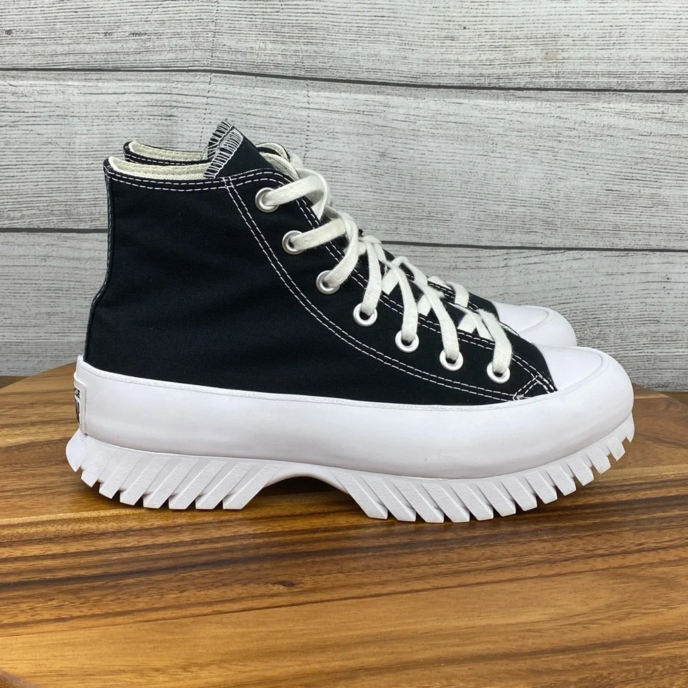 Converse Chuck Taylor All Star Lugged 2.0 Black White Shoe A00870C Women’s 7.5